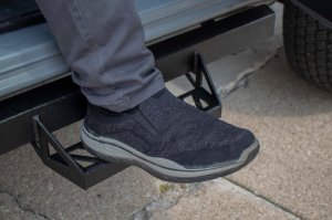 Toyota Tacoma Side Steps - Fishbone Offroad - 4-Inch Drop Step - Black - `05-`23